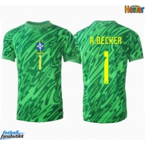 Brasil Alisson Becker #1 Keeper Hjemmedrakt Copa America 2024 Kortermet